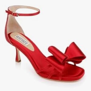 Badgley Mischka Alysha Open Toe Kitten Heels-New With Box